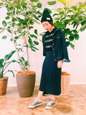 伊波芳杏 よっぴーさん(レディース・162cm)の秋コーディネート