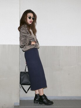 伊波芳杏 よっぴーさん(レディース・162cm)の秋コーディネート