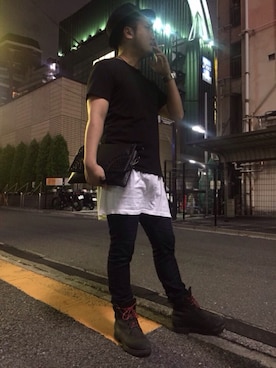 「WARP（ワープ）のアイテム（バッグ）」を使った、R・Tさん（メンズ・163cm）の夏コーディネート