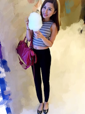 「PULL&BEAR（プルアンドベア）のアイテム（レッグウェア）」を使った、Susan.Sさん（レディース・163cm）の夏コーディネート