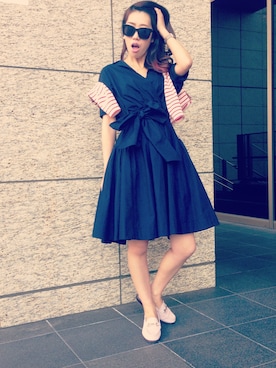 「#マリン」｜奥井美和さん（レディース・167cm）の春コーディネート