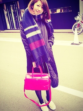 「FRAYI.D」｜奥井美和さん（レディース・166cm）の冬コーディネート