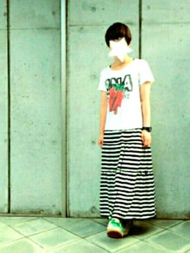 「ビアガーデン」｜「アイテム（その他）」を使った、りーたさん（レディース・159cm）の夏コーディネート