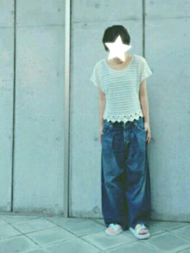 「青空」｜「アイテム（その他）」を使った、りーたさん（レディース・159cm）の夏コーディネート