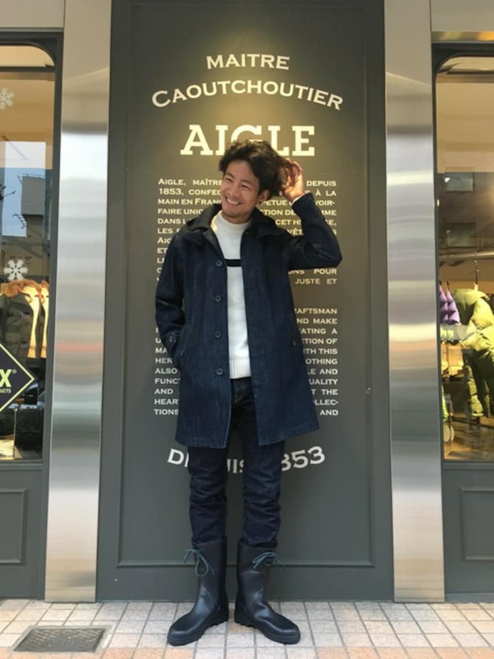 AIGLE（エーグル）の「AIGLE×BLUE BLUE GORE-TEX DENIM RAIN COAT