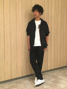 「AIGLE（エーグル）のアイテム」を使った、一海智博さん（メンズ・175cm）の夏コーディネート