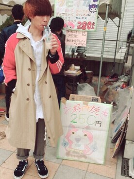 「IKUMI（イクミ）のアイテム（ジャケット/アウター）」を使った、なにょん。さん（メンズ・177cm）の秋コーディネート