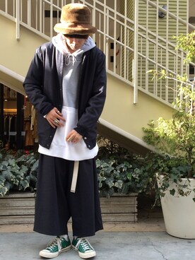 「amatunal（アマチュナル）のアイテム」を使った、なにょん。さん（メンズ・177cm）の冬コーディネート