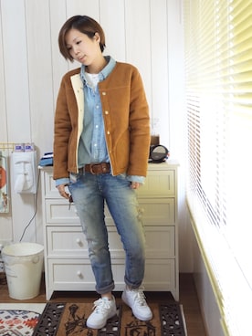 miniちょけ。さん(レディース・157cm)の冬コーディネート