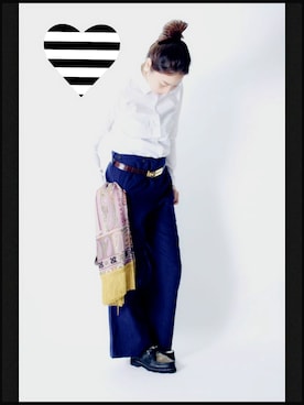 「ETRO（エトロ）のETRO【エトロ】ストール（ストール/ショール、その他）」を使った、coumeさん（レディース・155cm）の秋コーディネート