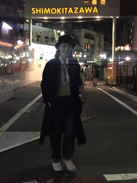 「SUN/kakke（サンカッケー）のアイテム」を使った、coumeさん（レディース・155cm）の秋コーディネート