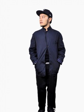 「Yohji Yamamoto（ヨウジヤマモト）のアイテム（パンツ）」を使った、aaawagon odaさん（メンズ・170cm）の秋コーディネート