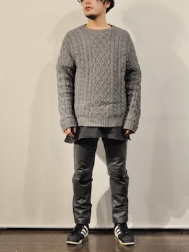 「VINTAGE（ヴィンテージ）のアイテム（その他パンツ）」を使った、aaawagon odaさん（メンズ・170cm）の冬コーディネート