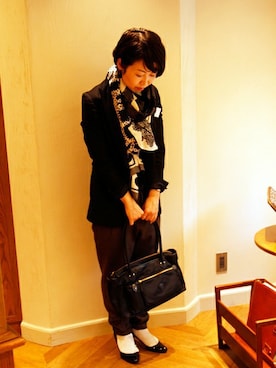 「Felisi（フェリージ）のアイテム」を使った、本社スタッフさん（レディース・156cm）の冬コーディネート