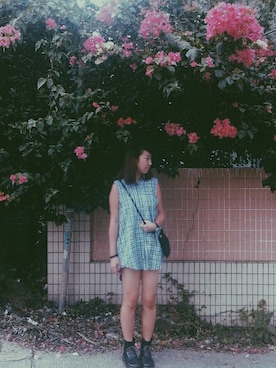「streetsnap」｜「アイテム（アナログ腕時計）」を使った、ahtunggさん（レディース・168cm）の夏コーディネート