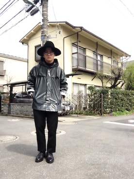 「PRADA（プラダ）のアイテム（ナイロンジャケット）」を使った、Hayatoさん（メンズ・170cm）の春コーディネート