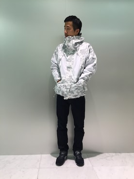 「Bape」｜「アイテム（ナイロンジャケット）」を使った、武井 伸行さん（メンズ・168cm）の秋コーディネート