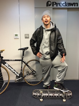 「nike sb 」｜「アイテム（その他アウター）」を使った、RYUJINさん（メンズ・172cm）の春コーディネート