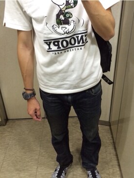 比爾さん(メンズ・183cm)の春コーディネート