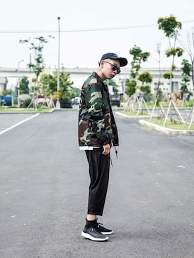 「Nike flyknit」｜阿梁さん（メンズ・177cm）の夏コーディネート