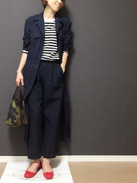 「DRIES VAN NOTEN（ドリスヴァンノッテン）のアイテム（ダウンジャケット/コート）」を使った、miiiichinさん（レディース・162cm）の秋コーディネート