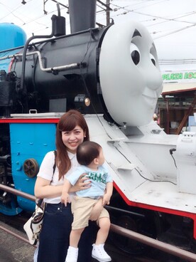 「ブルー x ホワイト」｜marさん（レディース・153cm）の夏コーディネート