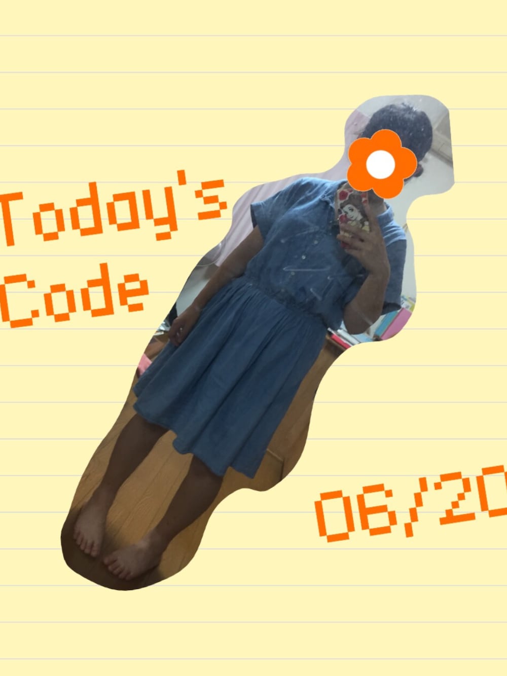 「デニムワンピース、earth music&ecology、パーカー、UNIQLO」｜「earth music&ecologyのアイテム（ワンピース、ブルー系）」を使った、Suzuさん（レディース・153cm）の夏コーディネートの1枚目の写真