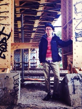 Ken Matsudaさん（メンズ・174cm）の冬コーディネート