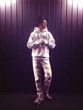 「.......RESEARCH（リサーチ）のアイテム」を使った、Ken Matsudaさん（メンズ・174cm）の冬コーディネート