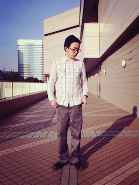 Ken Matsudaさん（メンズ・174cm）の春コーディネート