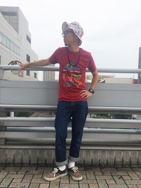 Ken Matsudaさん（メンズ・174cm）の夏コーディネート