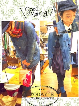 「cepo.」｜「アイテム（デニムジャケット）」を使った、KOAさん（レディース・158cm）の秋コーディネート
