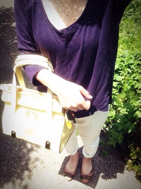 「Marc by Marc Jacobs（マークバイマークジェイコブス）のアイテム（パンプス）」を使った、asmrさん（レディース・160cm）の夏コーディネート