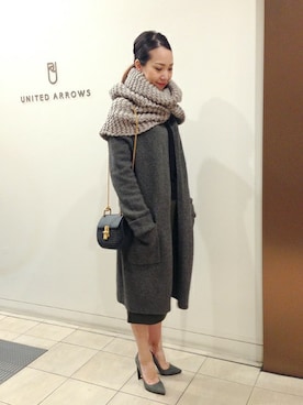 UNITED ARROWS アトレ恵比寿 ウィメンズストア STAFFさん(レディース・165cm)の秋コーディネート