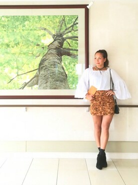 「フレアスリーブ」｜cakaoさん（レディース・161cm）の秋コーディネート