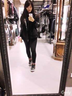 「アイテム（ピーコート）」を使った、Shihlunlunさん（レディース・160cm・10代）の秋コーディネート