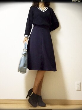 「STYLE DELI（スタイルデリ）のアイテム（バッグ）」を使った、NHM さん（レディース・167cm）の秋コーディネート
