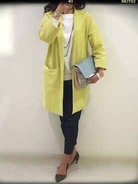 「STYLE DELI（スタイルデリ）のアイテム（パンツ）」を使った、NHM さん（レディース・167cm）の秋コーディネート