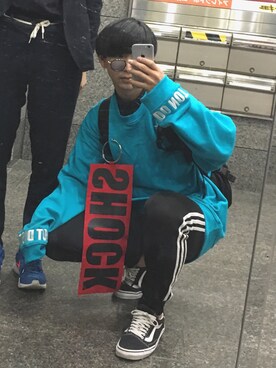 「BTS」｜「アイテム（スウェット）」を使った、______r03さん（メンズ・171cm）の秋コーディネート