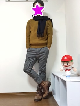 「プチプラミックス」｜napokさん（メンズ・174cm）の冬コーディネート