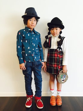 アツナナさん（キッズ・120cm）の秋コーディネート