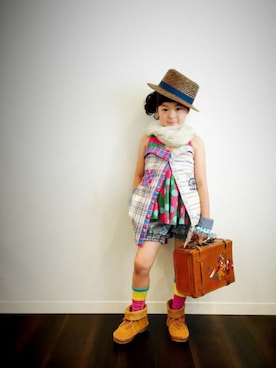 アツナナさん（キッズ・120cm）の夏コーディネート