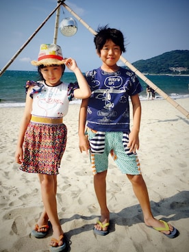 アツナナさん（キッズ・120cm）の夏コーディネート