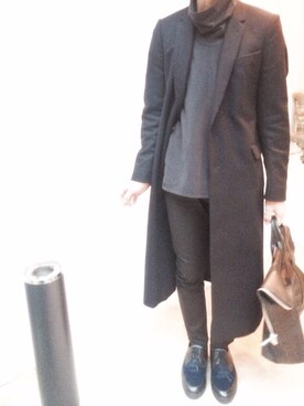 「JOHN LAWRENCE SULLIVAN accessory（ジョンローレンスサリバンアクセサリー）のアイテム（パンツ）」を使った、はりふゆさん（メンズ・175cm）の冬コーディネート