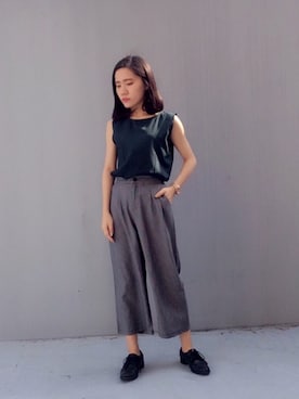 「NO216（ナンバー216）のアイテム」を使った、Aimeeさん（レディース・155cm）の春コーディネート