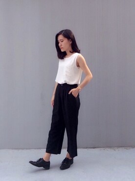 「NO216（ナンバー216）のアイテム」を使った、Aimeeさん（レディース・155cm）の春コーディネート