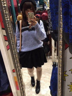 「アイテム（タイツ/ストッキング）」を使った、結川さん（レディース・158cm・20代）の秋コーディネート