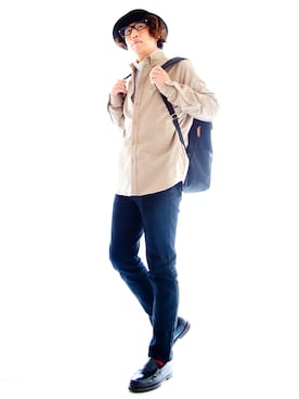 「08sircus（ゼロエイトサーカス）のアイテム（その他）」を使った、えてるさん（メンズ・159cm）の秋コーディネート