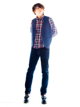 えてるさん（メンズ・159cm）の秋コーディネート