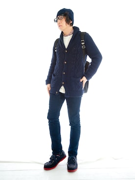 えてるさん（メンズ・159cm）の冬コーディネート